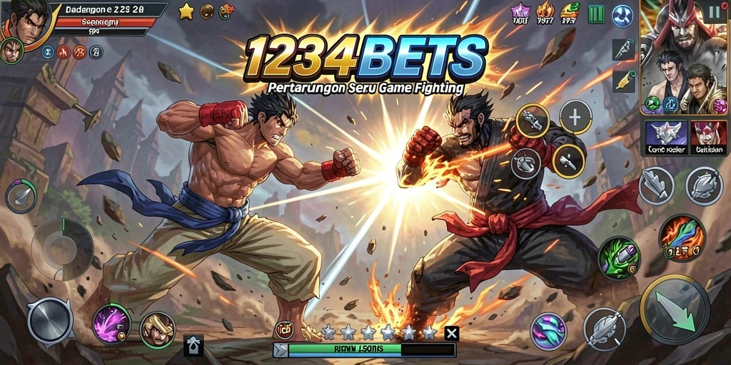 Tampilan gameplay 1234BETS yang mendebarkan dan seru.
