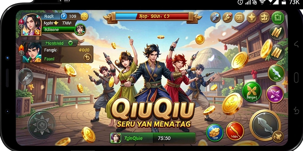 Tampilan gameplay 73K yang menegangkan dan menarik.