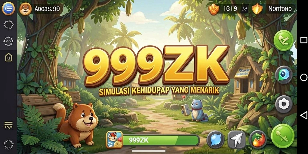 Screenshot gameplay 999ZK menunjukkan interaksi pemain yang mendalam.