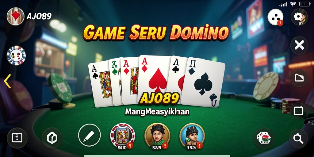Gameplay mengasyikkan dari AJO89 yang penuh strategi Domino.