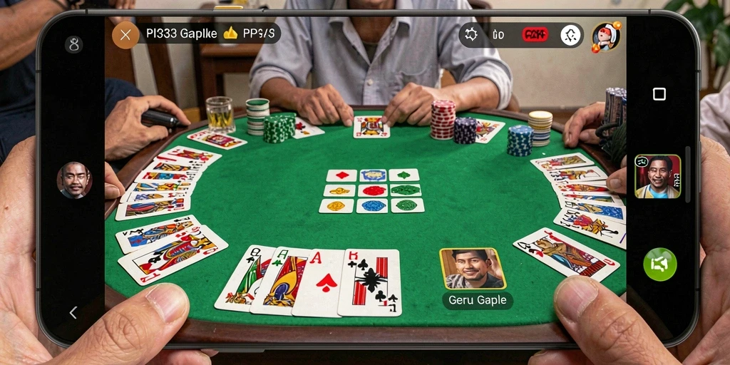 Tampilan gameplay Gaple yang menarik di API33.