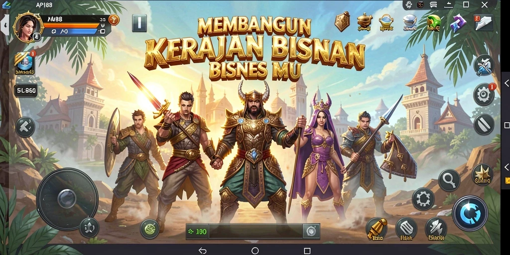 Screenshot gameplay API88 yang menampilkan grafik dan fitur Tycoon.