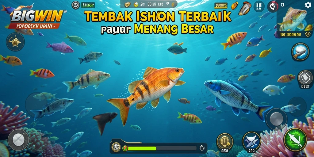 Gameplay mendebarkan dengan aksi tembak ikan yang seru.