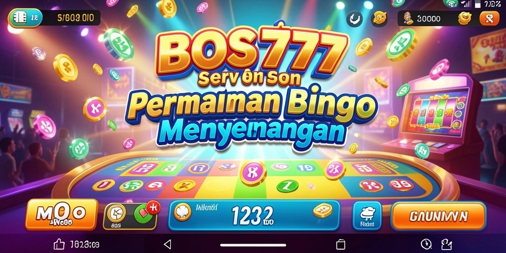 Tampilan gameplay yang menarik dari permainan Bingo BOS777.