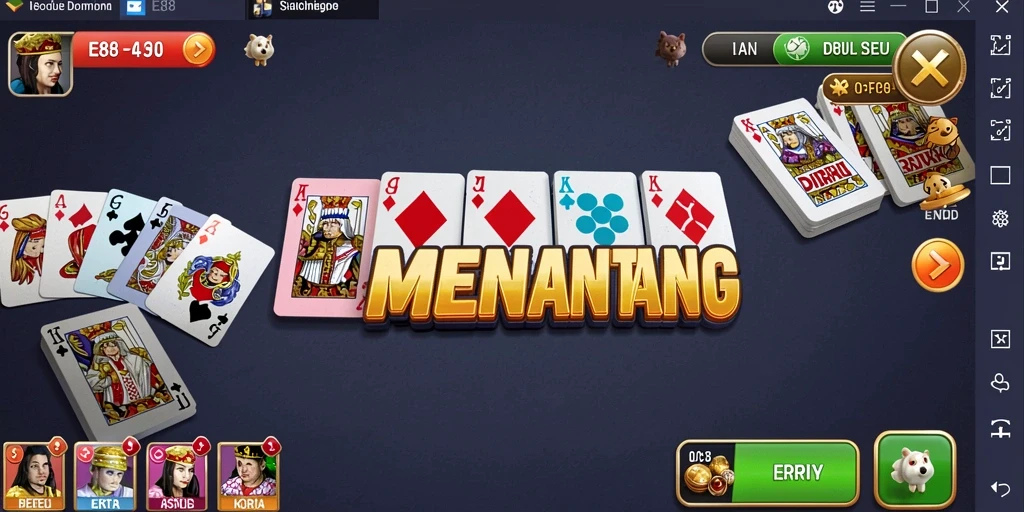 Gameplay E88 yang menarik dengan grafis domino yang cantik.