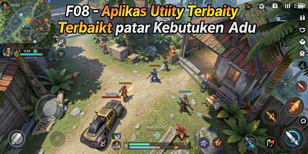 Tampilan antarmuka F08 yang ramah pengguna dan efisien.