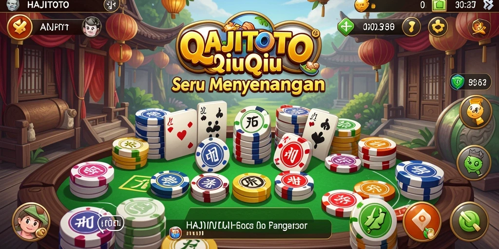 Tampilan gameplay QiuQiu yang seru dan interaktif di HAJITOTO.