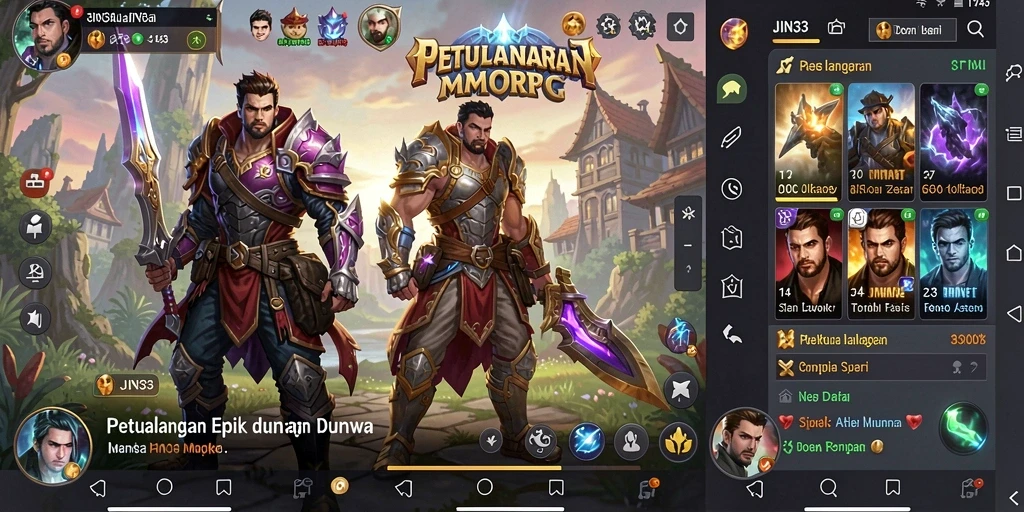Tampilan gameplay JIN33 yang memukau dengan aksi pertempuran seru.