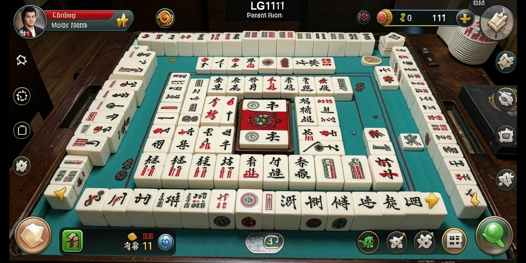 Screenshot gameplay LG111 yang menampilkan keseruan mencocokkan ubin Mahjong.