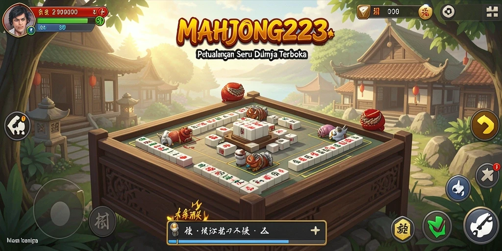 Tampilan gameplay seru di dunia terbuka MAHJONG222.