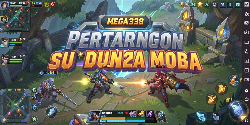 Tampilan aksi seru di arena permainan MEGA338.