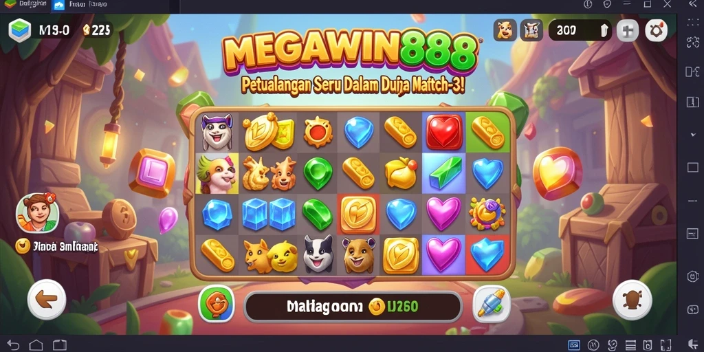 Tampilkan gameplay seru dan warna-warni di MEGAWIN888.