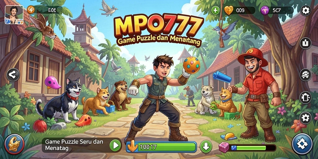Tampilan gameplay menarik dari MPO777 menampilkan teka-teki yang menantang.