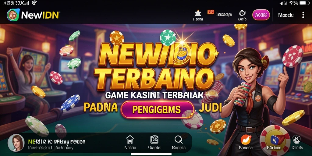 Tampilan gameplay seru dari aplikasi Kasino NEWIDN.