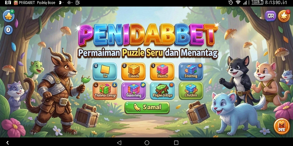 Tampilan gameplay menantang di PENIDABET dengan teka-teki menunggu untuk dipecahkan.
