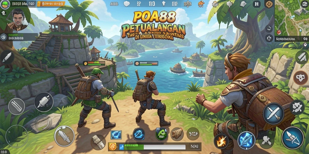 Gameplay seru POA88 dalam dunia terbuka yang luas.