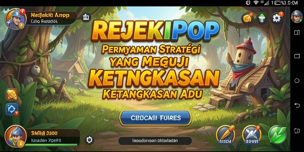 Tampilan gameplay REJEKIPOP yang menarik dan strategis.