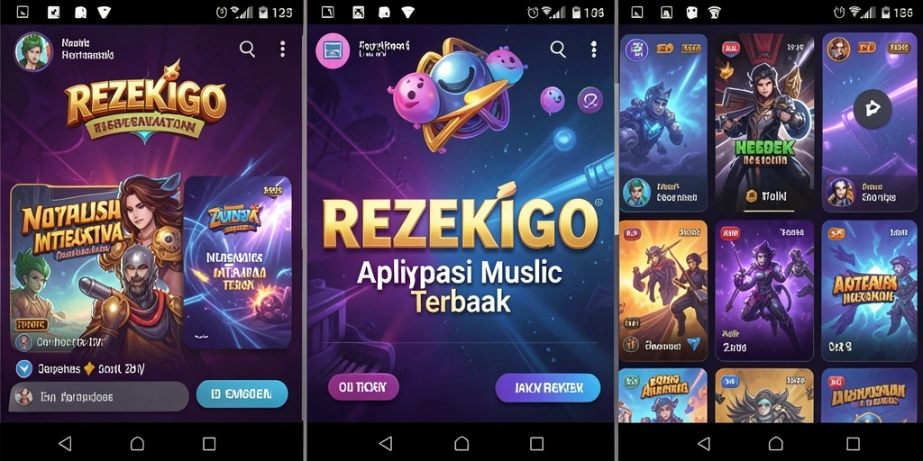 Tampilan gameplay seru dalam aplikasi REZEKIGO yang interaktif.