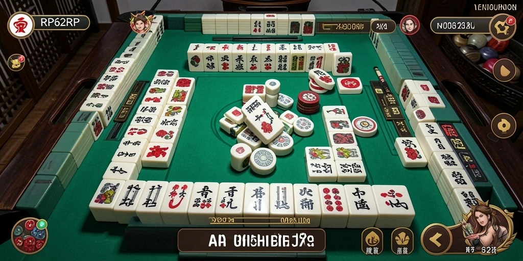 Tangkapan layar menunjukkan gameplay Mahjong yang mendebarkan di RP62RP.