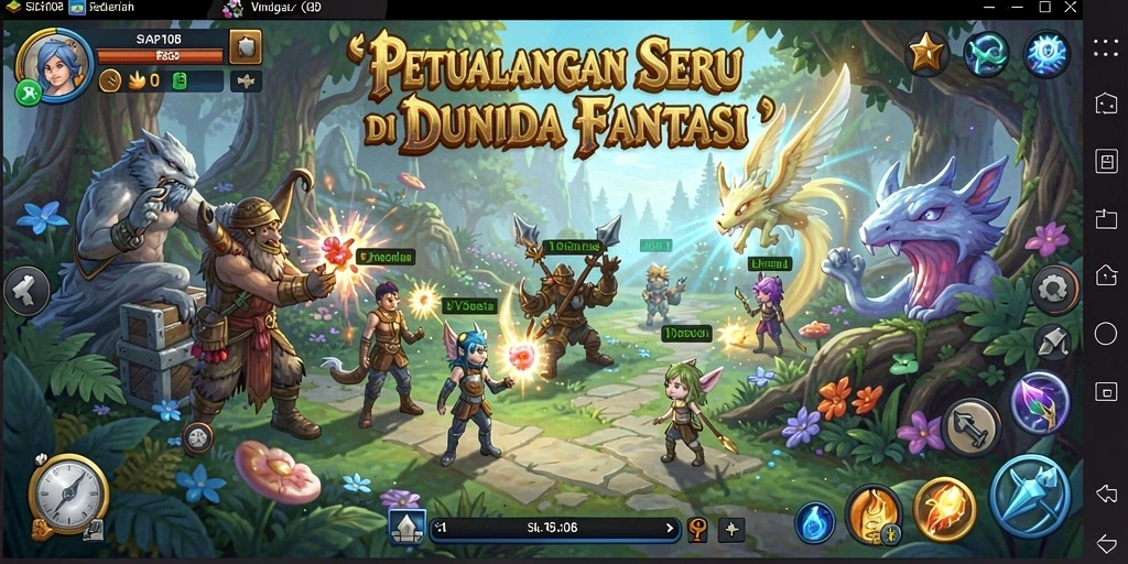 Gameplay seru dalam dunia petualangan yang menakjubkan.
