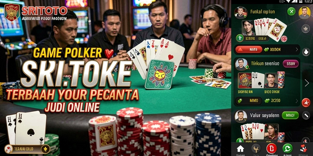 Tampilan gameplay <strong>SRITOTO</strong> yang seru dan penuh tantangan dalam permainan Poker.